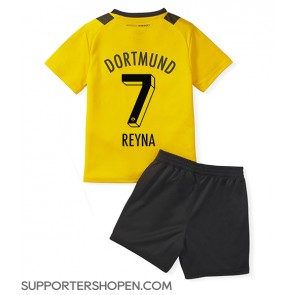 Borussia Dortmund Giovanni Reyna #7 Hemmatröja Barn 2022-23 Kortärmad (+ korta byxor)